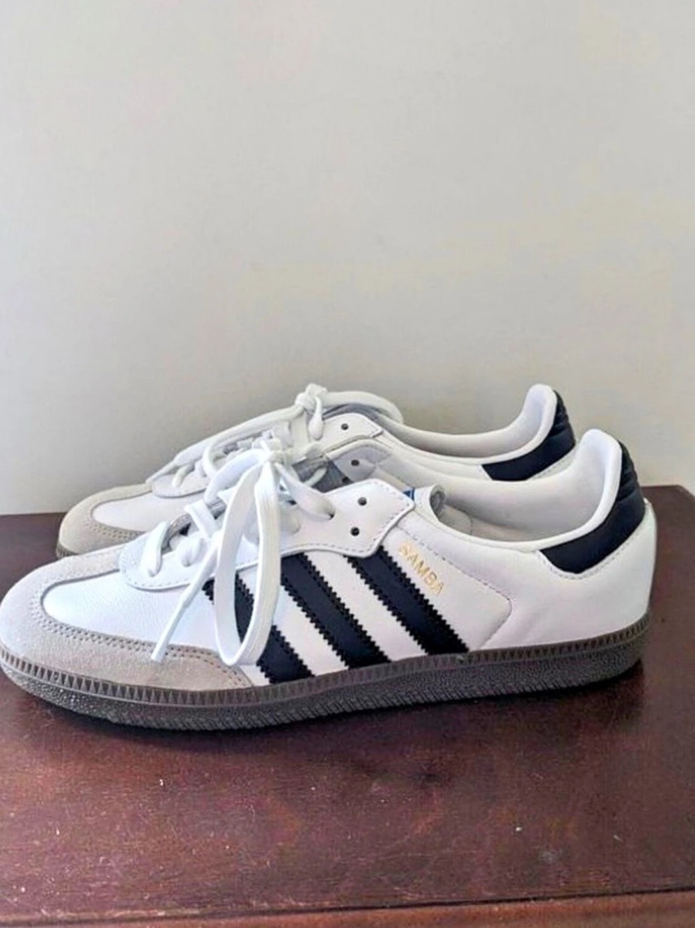 adidas Samba Sneakers White & Black US 5.5